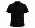 Premium Terry Polo -  Black | 1HUNNA