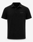 Premium Terry Polo - Black | 1HUNNA