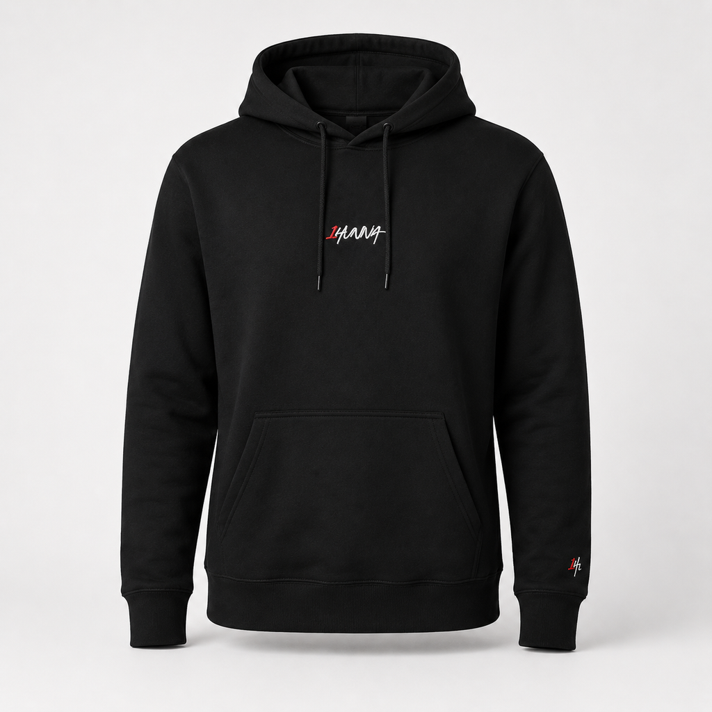 Signature 001 Hoodie - Black | 1HUNNA