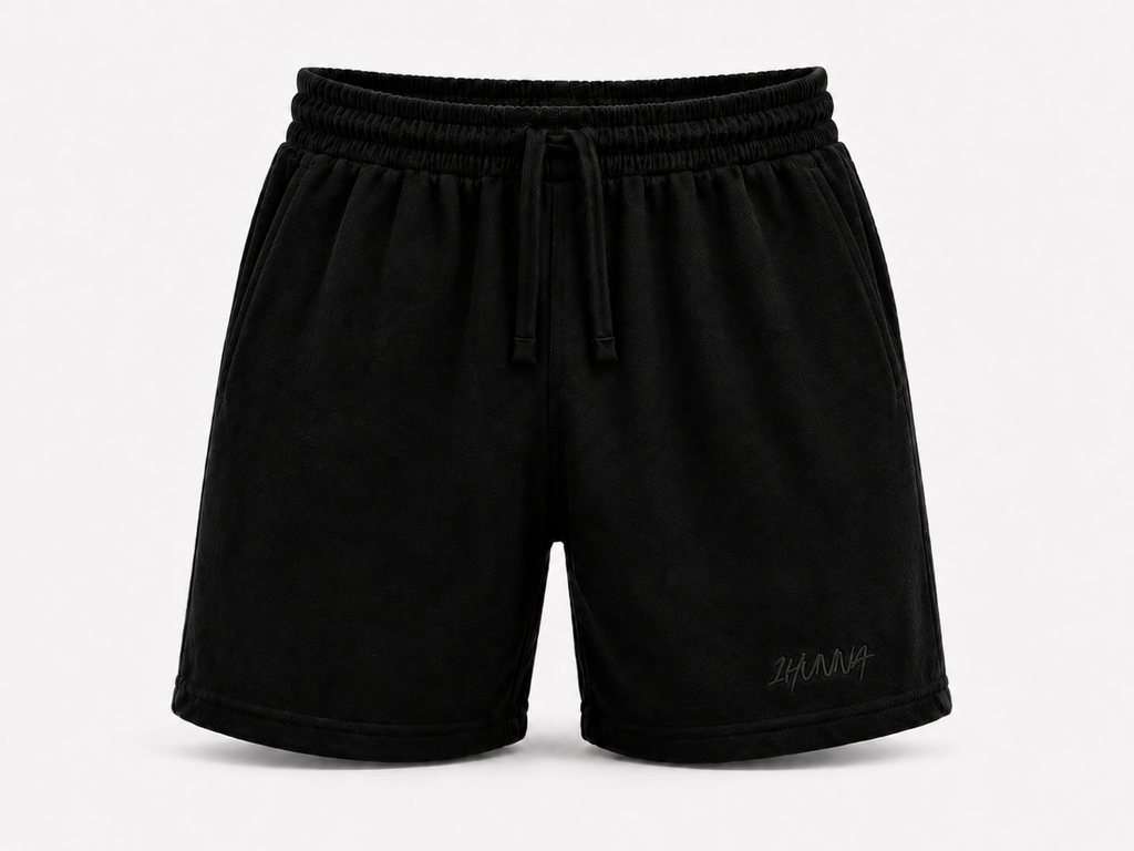 Premium Terry Polo - Black | 1HUNNA