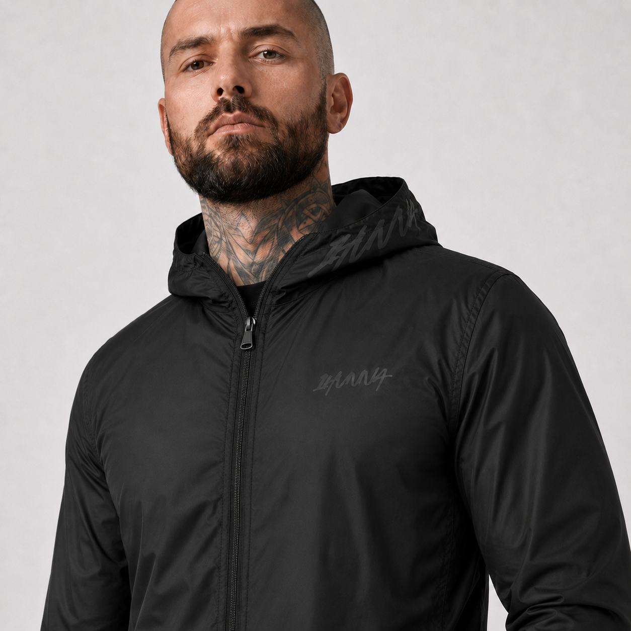 Signatures Ghost Windbreaker - Black | 1HUNNA