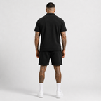 1HUNNA Casual Terry Set in zwart – gedragen achterkant