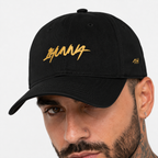 Signature Keep It Real Cap – Black & Gold