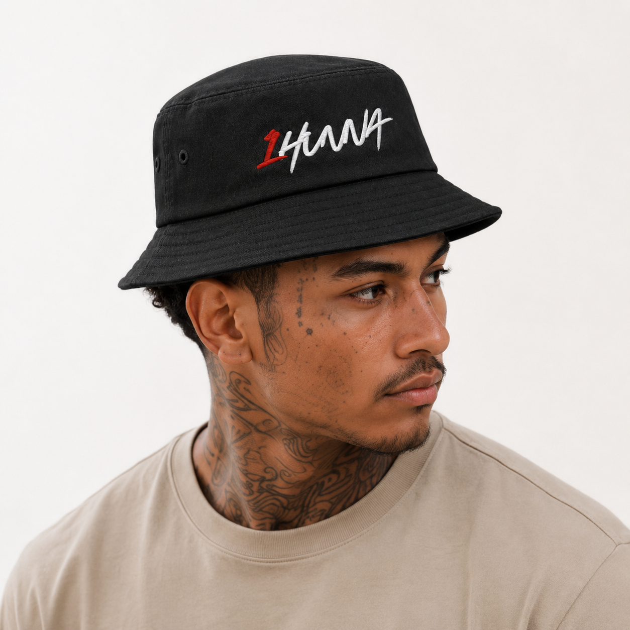 Old School Bucket Hat – Black | 1HUNNA