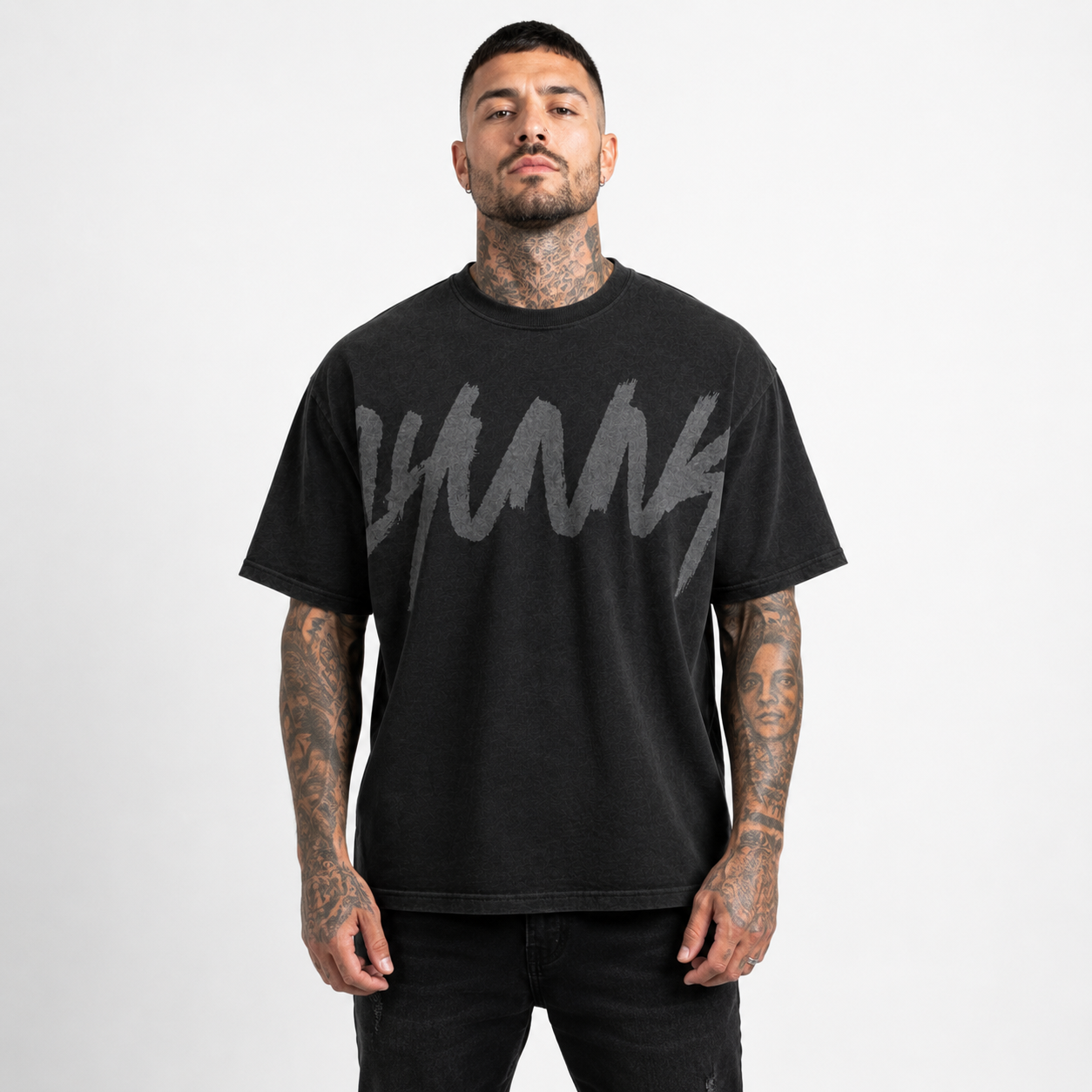 Casual Knit Shirt - Black | 1HUNNA