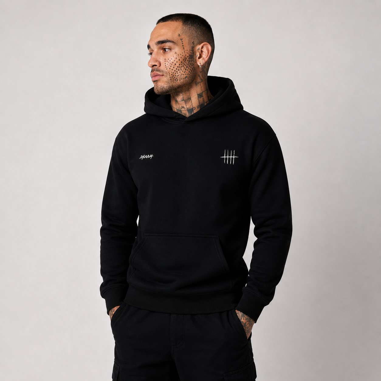 Narcotics Powder Hoody - Black | HUNNA