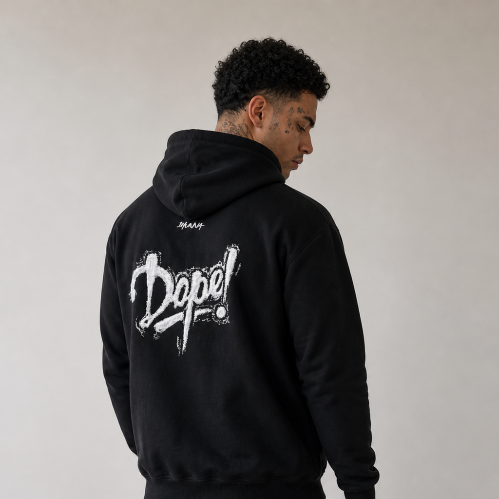 Narcotics Powder Hoody - Black | HUNNA