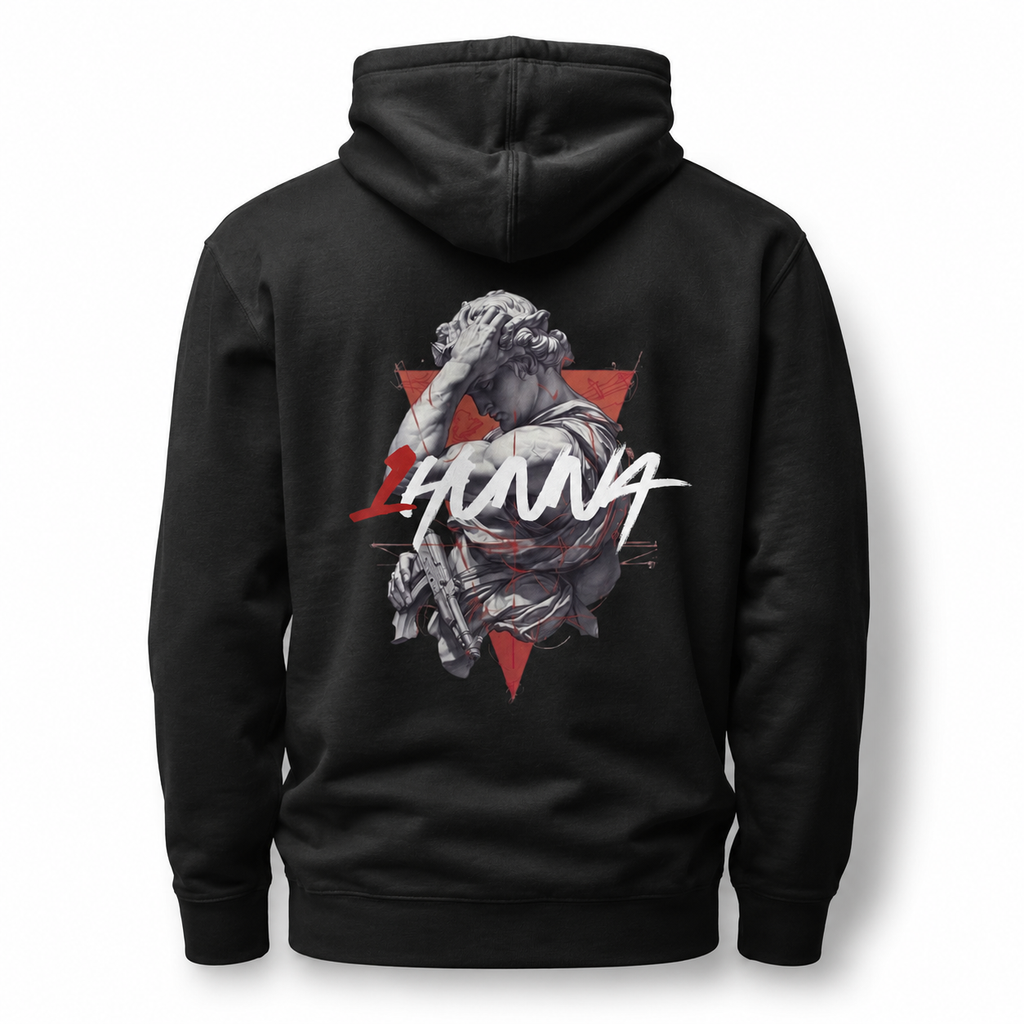 Fallen Angel Hoodie  - Black |  1HUNNA