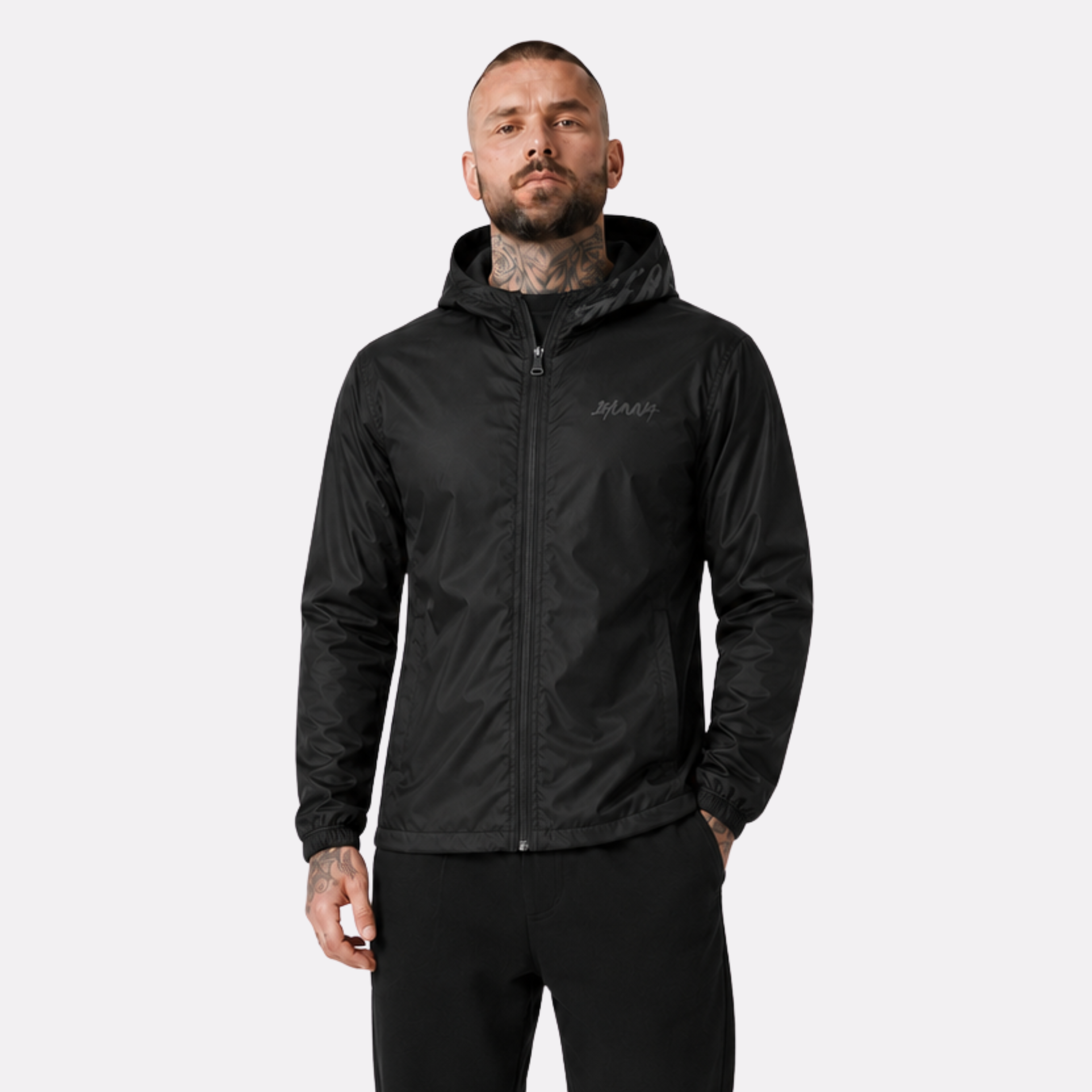 Signatures Ghost Windbreaker - Black | 1HUNNA