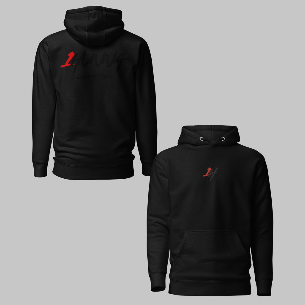 1H Hoodie Ghost Collection - Men - Zwart