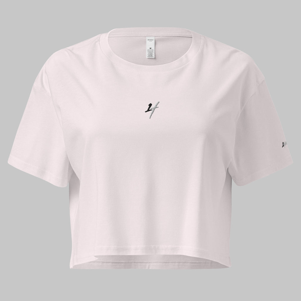 1H Crop Top T-shirt - Women - Light Pink