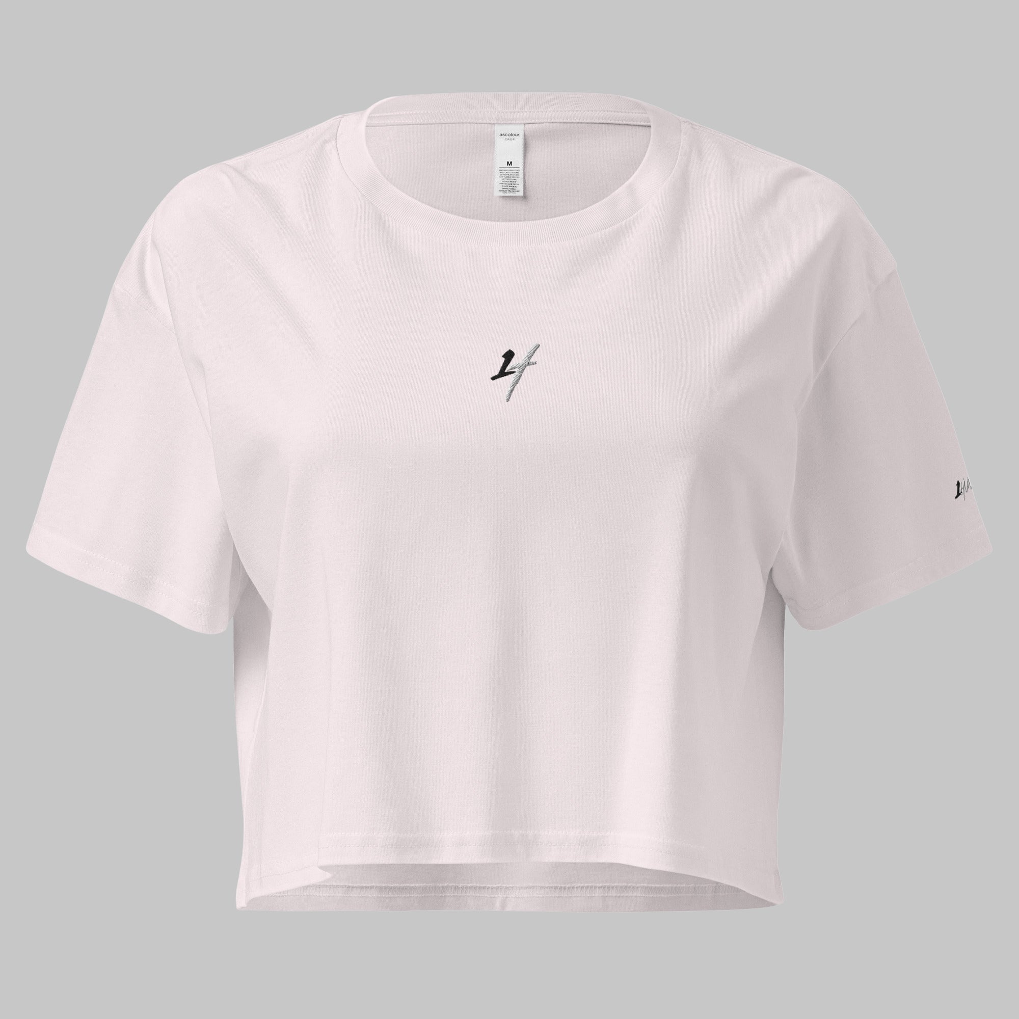 1H Crop Top T-shirt - Women - Light Pink