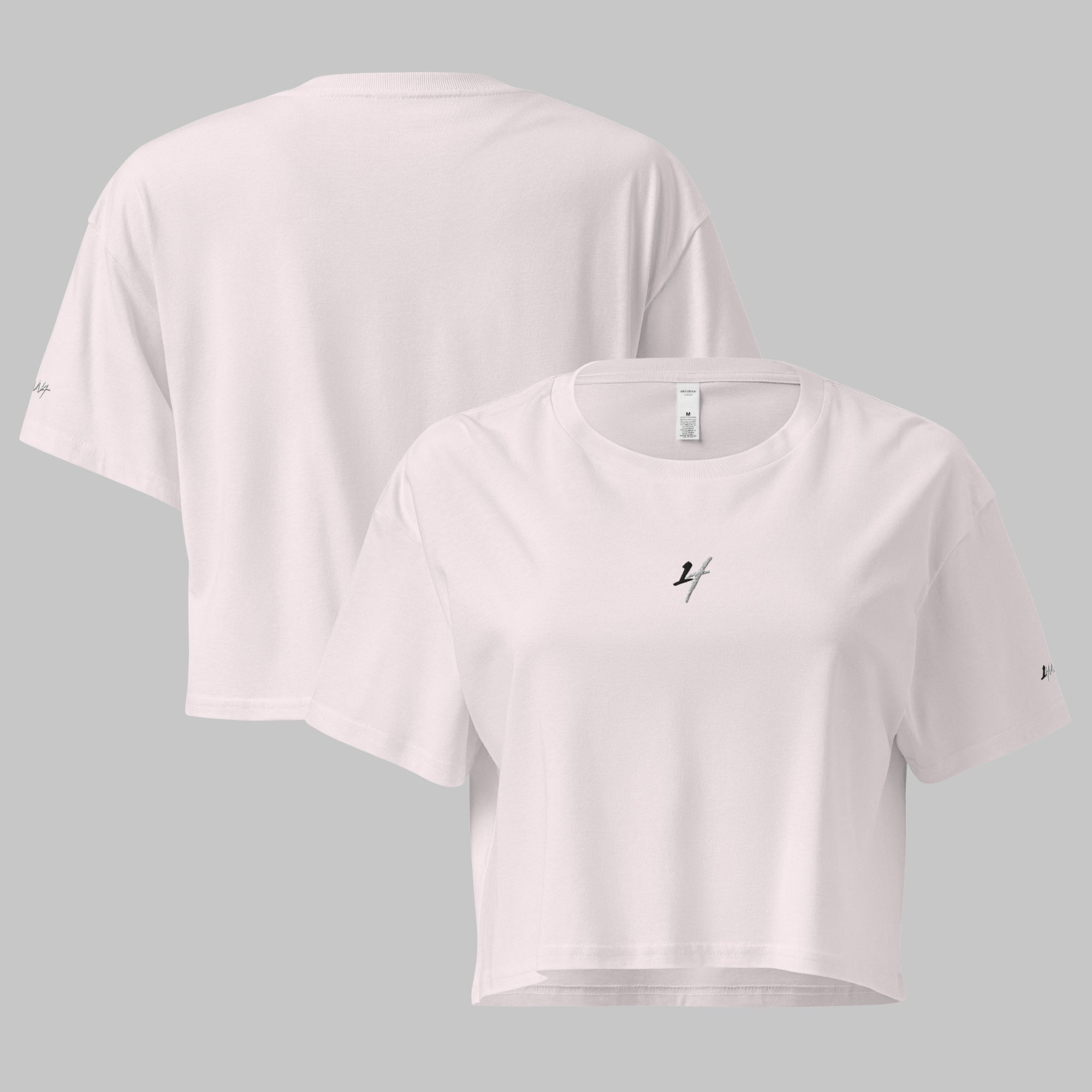 1H Crop Top T-shirt - Women - Light Pink