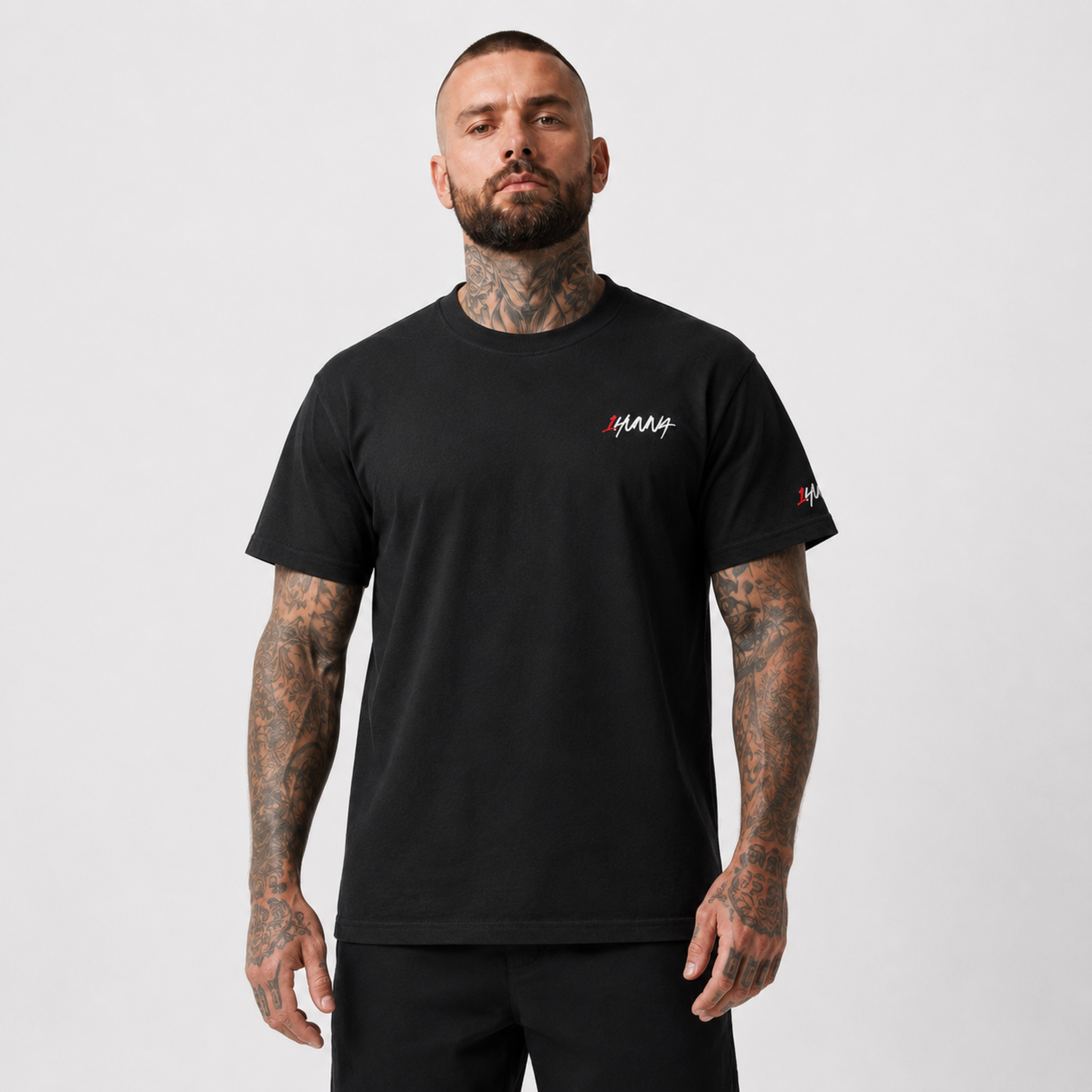 Signatures 001 T-shirt - Black | 1HUNNA