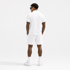 Casual Terry Polo & Shorts Set – White | 1HUNNA