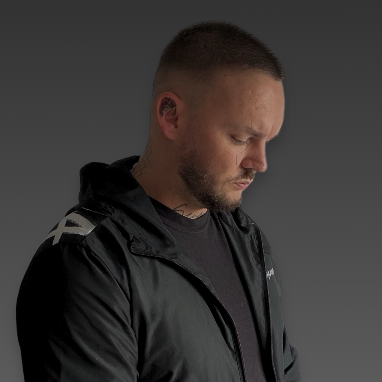 1HUNNA Signature 001 Windbreaker Grey - Essential