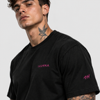 Casual 1HUNNA Pink T-Shirt – Black