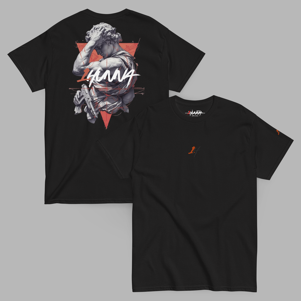 1H Fallen Angel t-shirt - Elevated Essential - Zwart